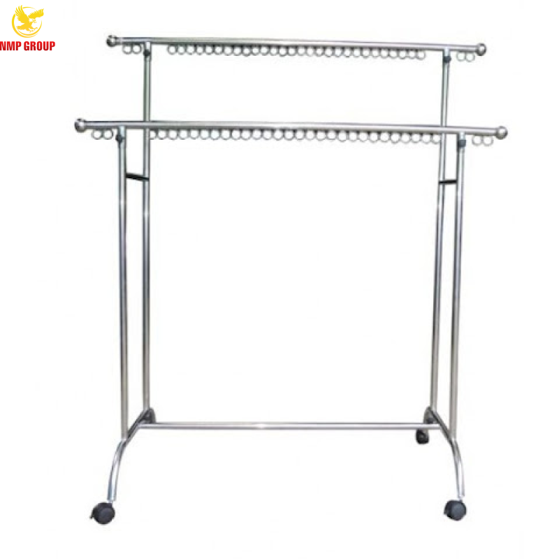 Giá phơi đồ inox 2 nhánh cao cấp NMP